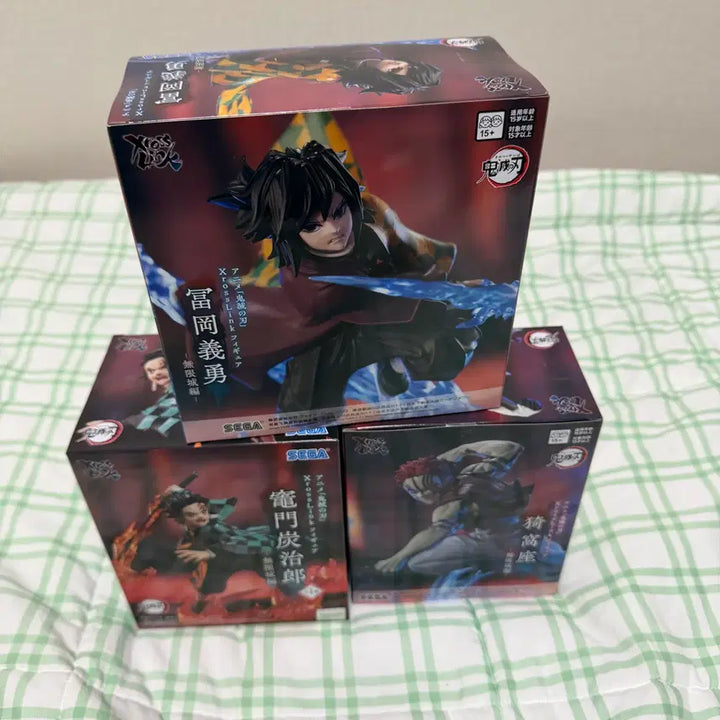 [BUNJANG] SEGA Demon Slayer XrossLink Tanjiro/Giyu/Akaza 3-Figure Set (Sealed) / 미개봉) 세가 귀멸의 칼날 XrossLink 3종 (탄지로/기유/아카자)