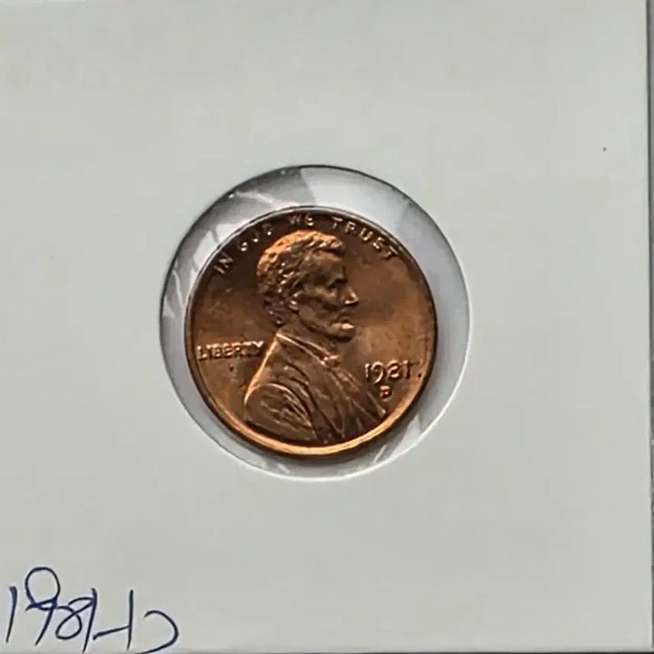 [BUNJANG] 1981-D Lincoln Cent (Denver Mint) Uncirculated Penny / 링컨 1센트 1981_D 년도 미사용 덴버 페니