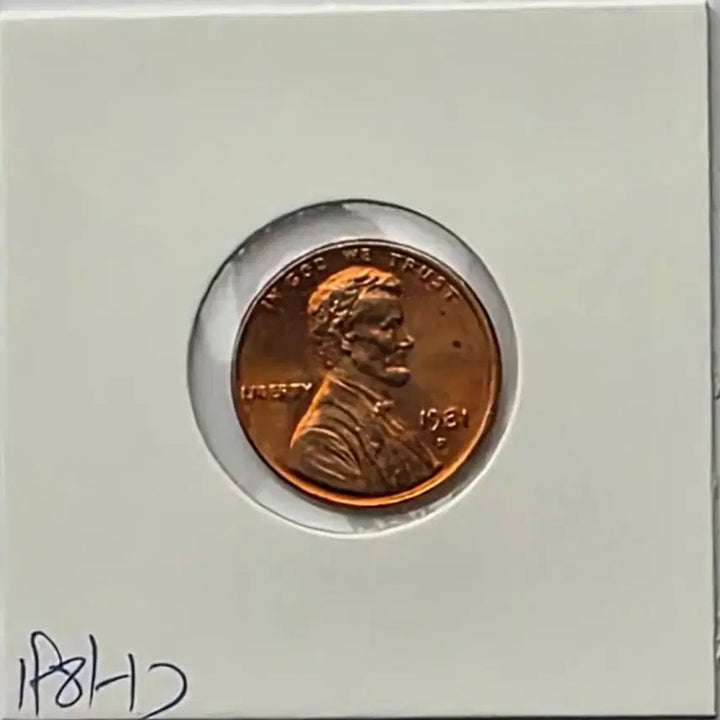 [BUNJANG] 1981-D Lincoln Cent Penny (Uncirculated, Denver Mint) / 링컨 1센트 1981_D 년도 미사용 덴버 페니