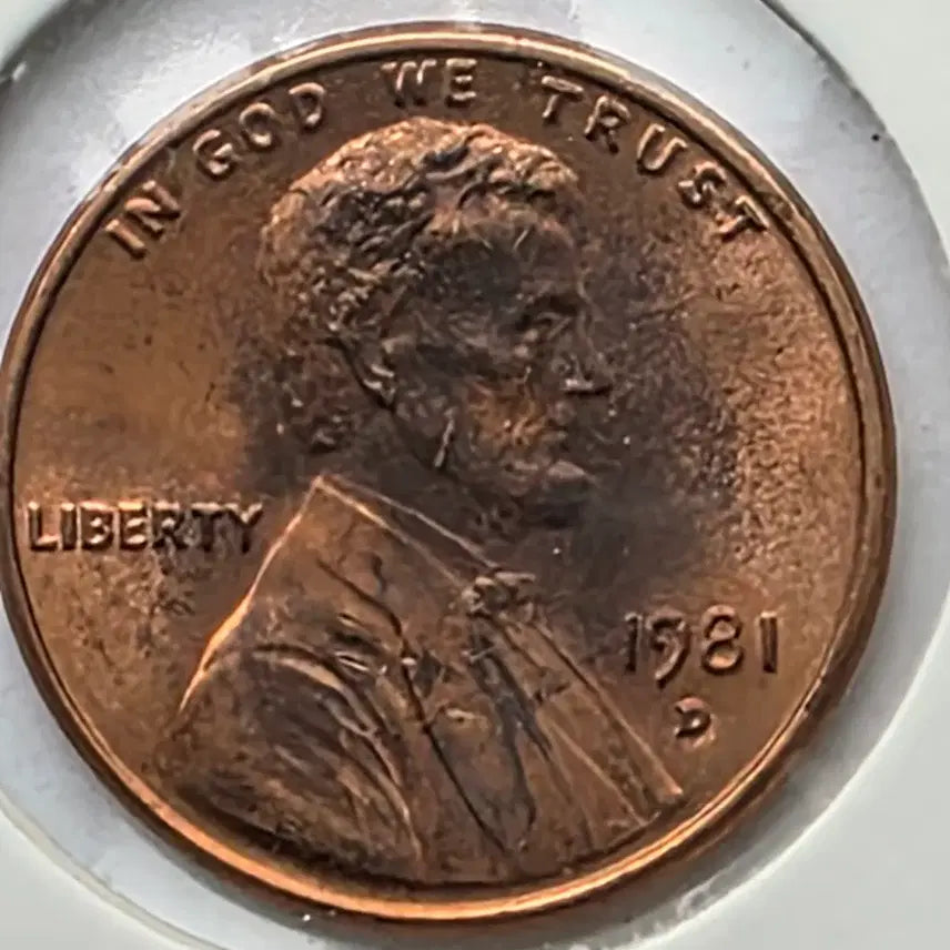 [BUNJANG] 1981-D Lincoln Cent (Uncirculated) - Denver Mint Penny / 링컨 1센트 1981_D 년도 미사용 덴버 페니