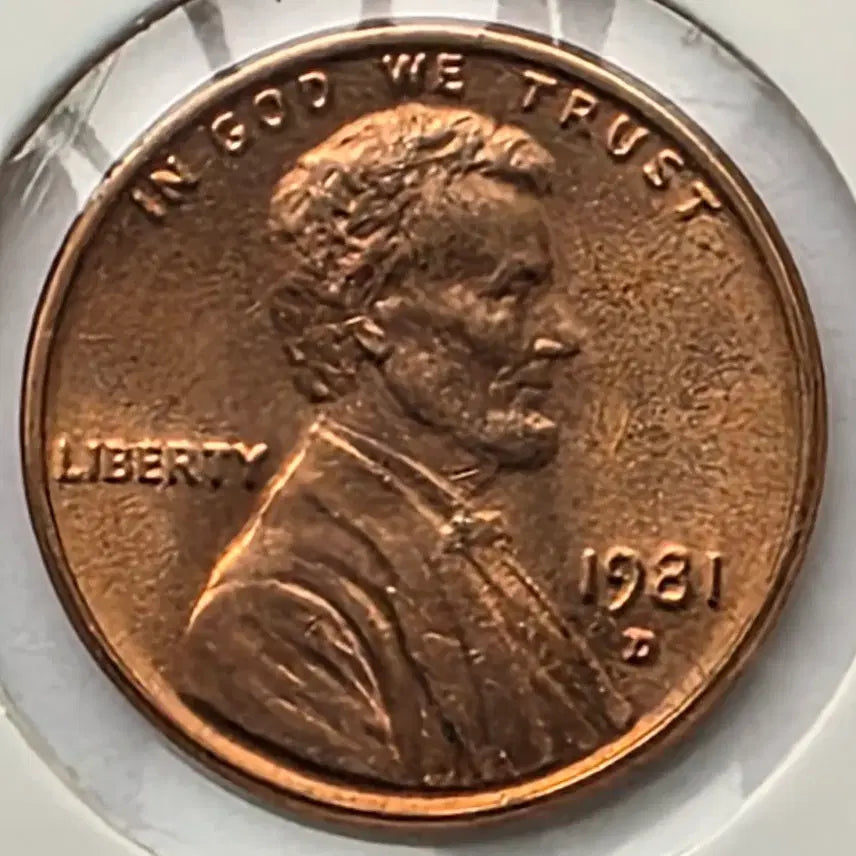 [BUNJANG] 1981-D Lincoln Cent Denver Penny (Uncirculated) / 링컨 1센트 1981_D 년도 미사용 덴버 페니