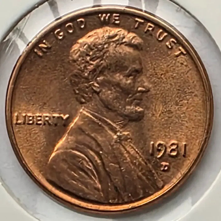 [BUNJANG] 1981-D Lincoln Cent Denver Penny (Uncirculated) / 링컨 1센트 1981_D 년도 미사용 덴버 페니