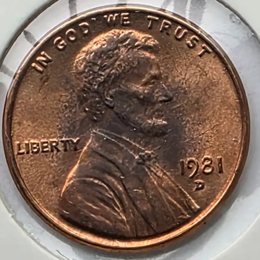 [BUNJANG] 1981-D Lincoln Cent Uncirculated Denver Penny / 링컨 1센트 1981_D 년도 미사용 덴버 페니