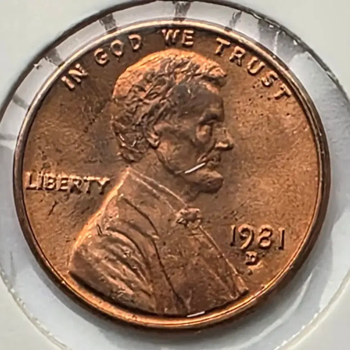 [BUNJANG] 1981-D Lincoln Cent Uncirculated Denver Penny / 링컨 1센트 1981_D 년도 미사용 덴버 페니