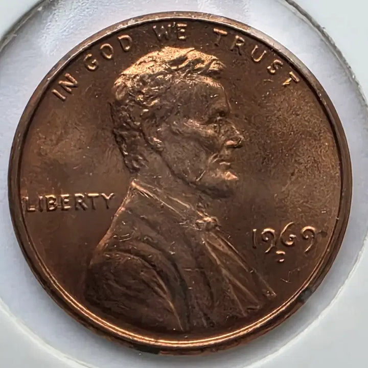 [BUNJANG] 1969-D Lincoln Cent Denver Mint Uncirculated Penny / 링컨 1센트 1969_D 년도 미사용 덴버 페니