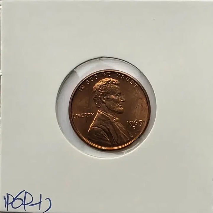[BUNJANG] 1969-D Lincoln Cent Denver Mint Uncirculated Penny / 링컨 1센트 1969_D 년도 미사용 덴버 페니