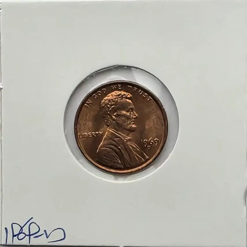 [BUNJANG] 1969-D Lincoln Cent Uncirculated Denver Penny / 링컨 1센트 1969_D 년도 미사용 덴버 페니