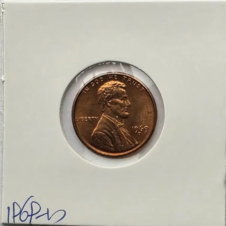 [BUNJANG] 1969-D Lincoln Cent Uncirculated Denver Penny / 링컨 1센트 1969_D 년도 미사용 덴버 페니