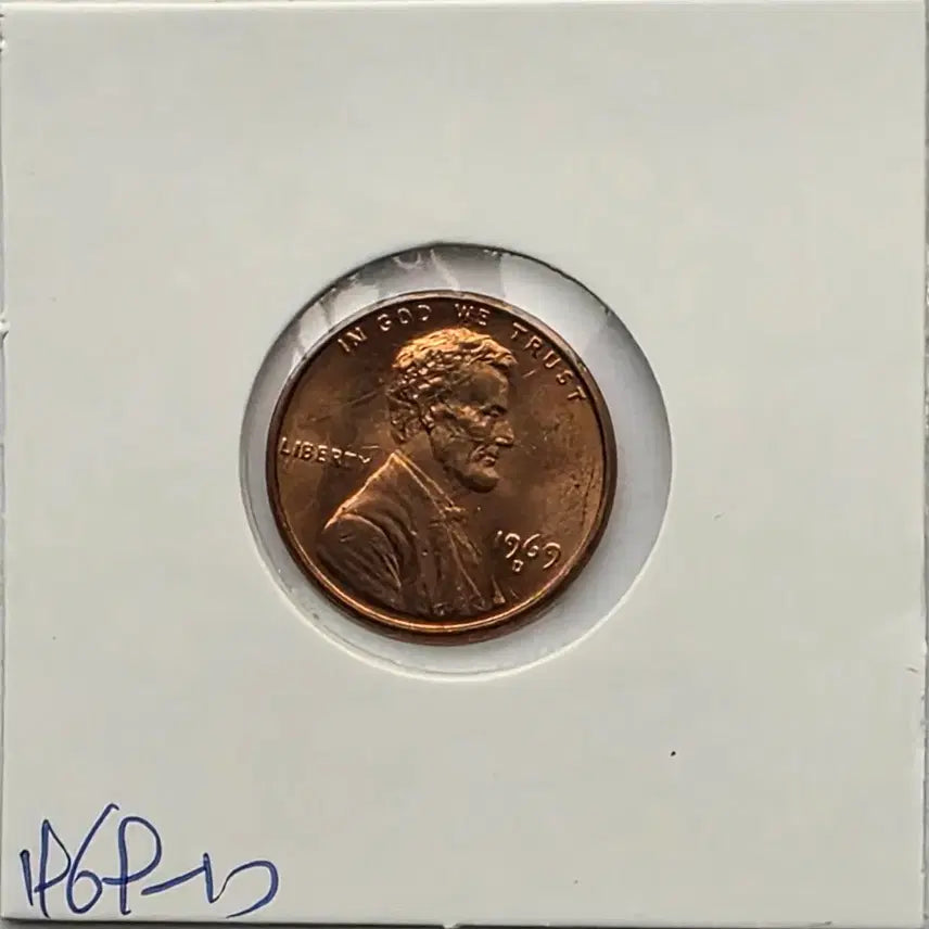 [BUNJANG] 1969-D Lincoln Cent Uncirculated Denver Penny / 링컨 1센트 1969_D 년도 미사용 덴버 페니