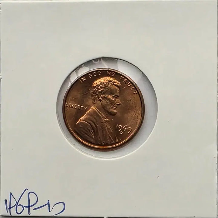 [BUNJANG] 1969-D Lincoln Cent Uncirculated Denver Penny / 링컨 1센트 1969_D 년도 미사용 덴버 페니