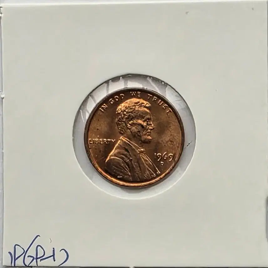 [BUNJANG] 1969-D Lincoln Cent Uncirculated Denver Penny / 링컨 1센트 1969_D 년도 미사용 덴버 페니