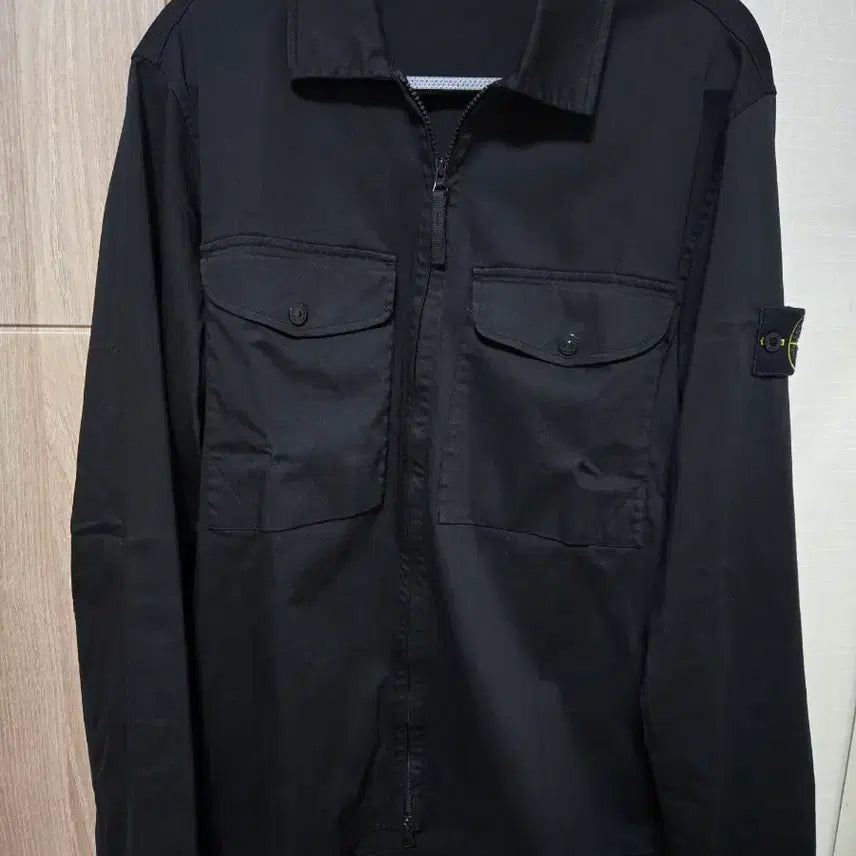 [BUNJANG] Stone Island Cotton Overshirt Black L / [24SS / L] 스톤아일랜드 코튼 오버셔츠