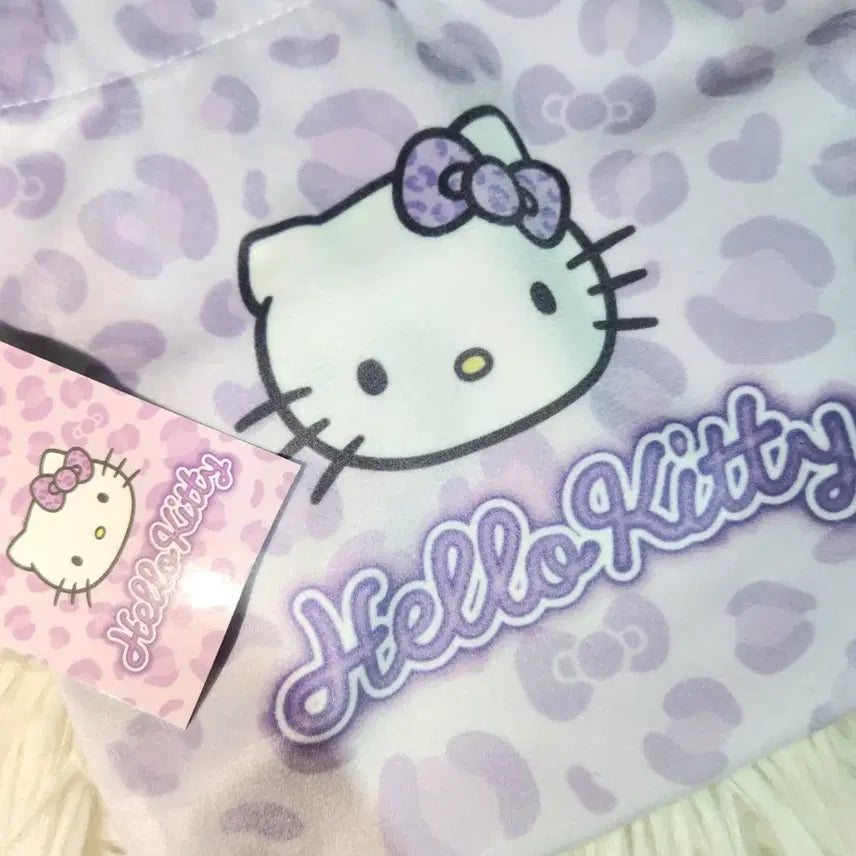 [BUNJANG] Hello Kitty Milky Face Collaboration Drawstring Pouch (Unused) / [미사용] 헬로키티 복조리 파우치 키티 스트링 파우치