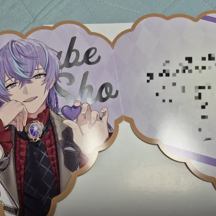 [BUNJANG] NIJISANJI Rosabelle Show Valentine Necklace &amp; Heart Card Set / 니지산지 호시루베 쇼 발렌타인 목걸이&amp;하트 카드 세트