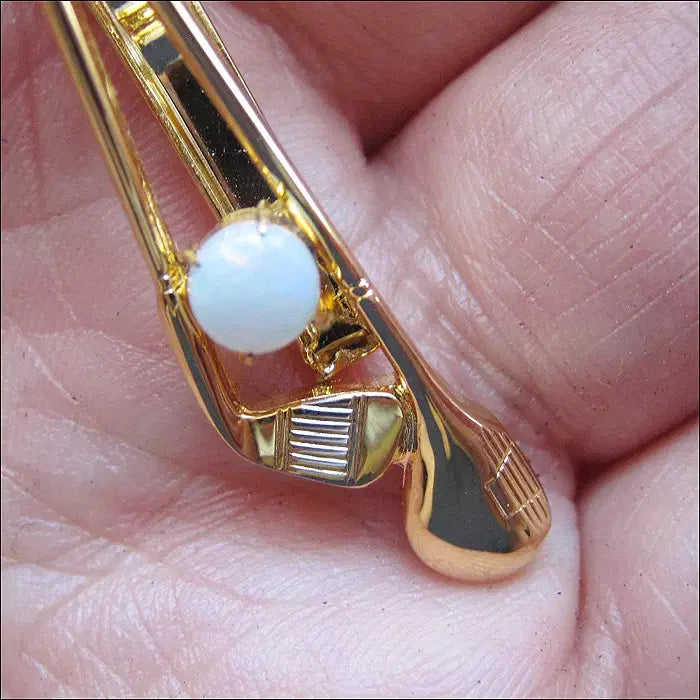 [BUNJANG] Opal Golf Club Tie Pin / 오팔 골프채 넥타이핀