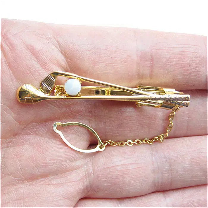 [BUNJANG] Opal Golf Club Tie Pin / 오팔 골프채 넥타이핀