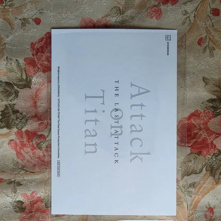 [BUNJANG] Attack on Titan 4D Surprise Postcard / 진격의거인 4D 깜짝 엽서