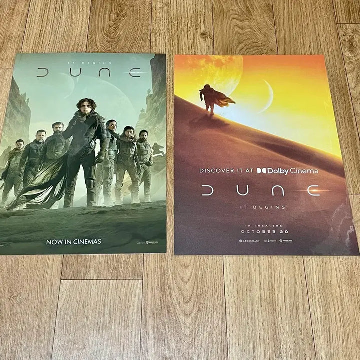 [BUNJANG] Dune (2021) Re-release Dolby Cinema Poster Bundle Set / 2장 일괄)듄1 원개봉 롯데시네마 4D/재개봉 돌비 포스터 DUNE