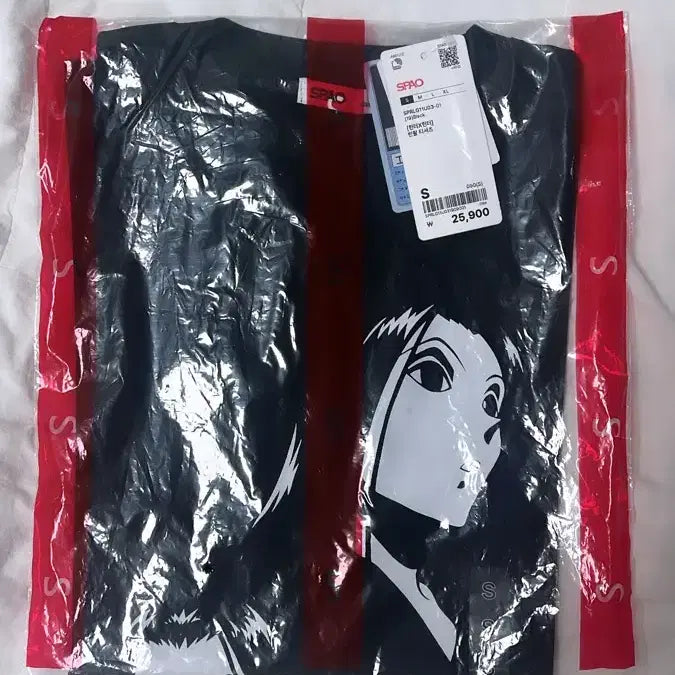 [BUNJANG] Hunter x Hunter SPAO Collaboration Illumi T-shirt Black S / 헌터헌터 스파오 콜라보 이르미 반팔티 블랙 S 미개봉 새상품