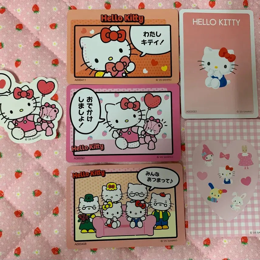 [BUNJANG] Hello Kitty Sticker Photocard Set / 헬로키티 스티커 포토카드 세트