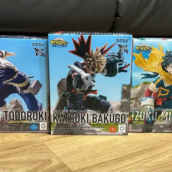[BUNJANG] My Hero Academia SEGA Xross Link Set (Deku, Bakugo, Todoroki) / 나히아 히로아카 세가 xross link 3종세트 (신호등조)