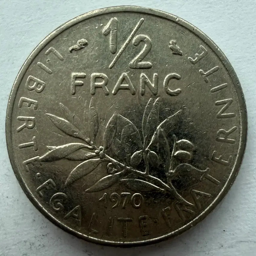 [BUNJANG] 1970 French Half Franc Coin / 1970년 프랑스 하프프랑 동전 S3445