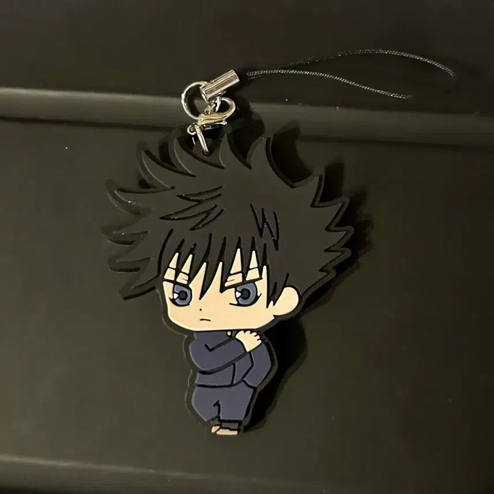 [BUNJANG] Jujutsu Kaisen Fushiguro Megumi Rubber Strap Keychain / 주술회전 후시구로 메구미 러버스트랩 키링