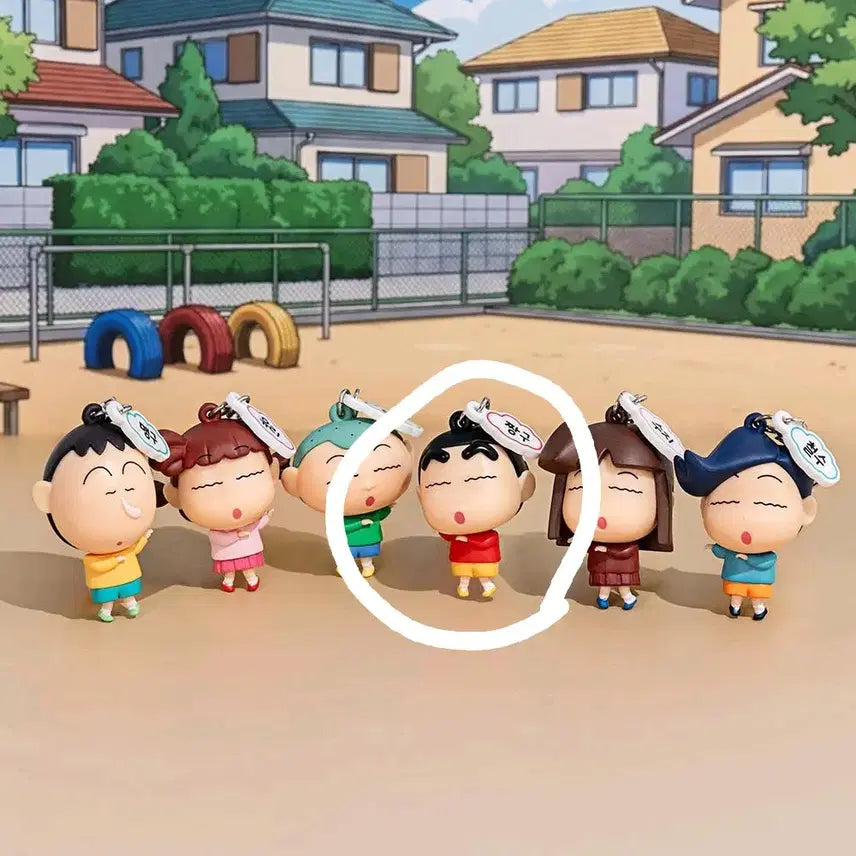 [BUNJANG] Shin-chan Ddeokip Kindergarten Woora Woora Dance Keyring (Sealed) / [미개봉] 짱구 랜덤 피규어 > 짱구 떡잎유치원 울라울라 댄스 키링