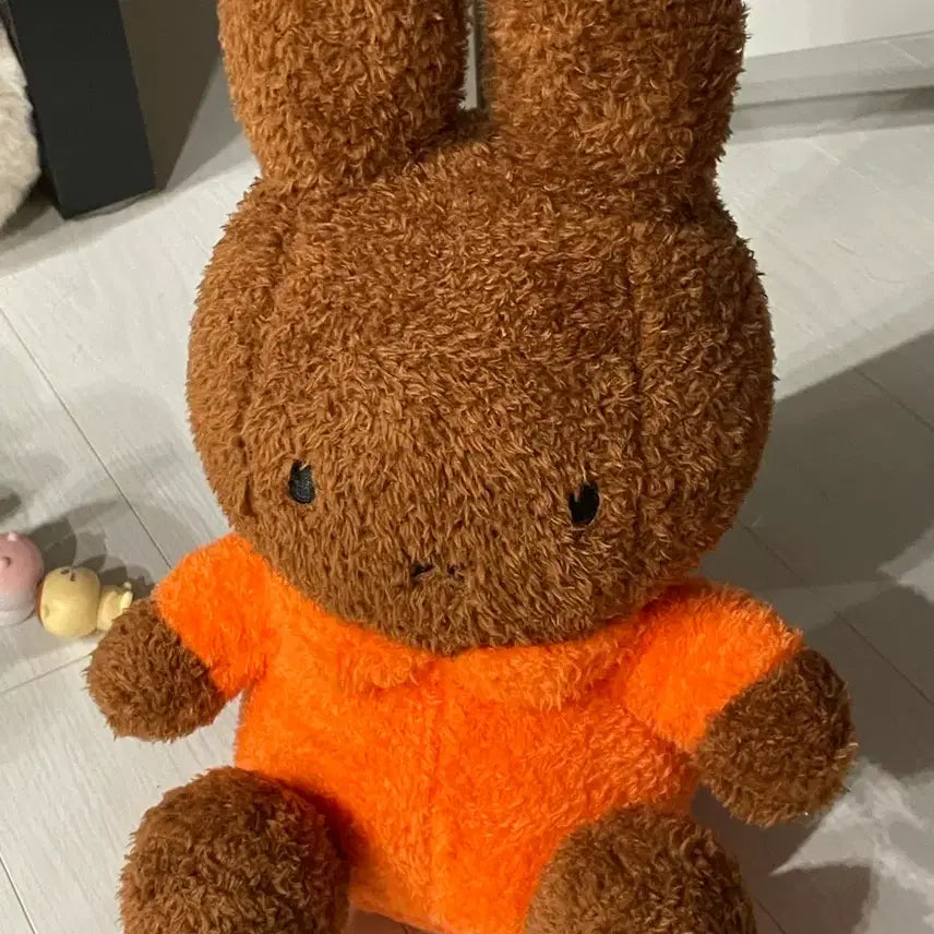[BUNJANG] Miffy Plush Doll Medium Orange / 뽀글이 미피 중형 인형