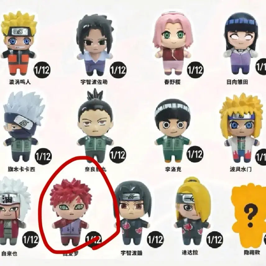 [BUNJANG] Naruto Gaara Rice Ball Figure / 나루토 쌀알 피규어 가아라