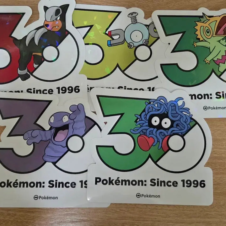 [BUNJANG] Pokemon 30th Anniversary Sticker / 포켓몬 30주년 스티커