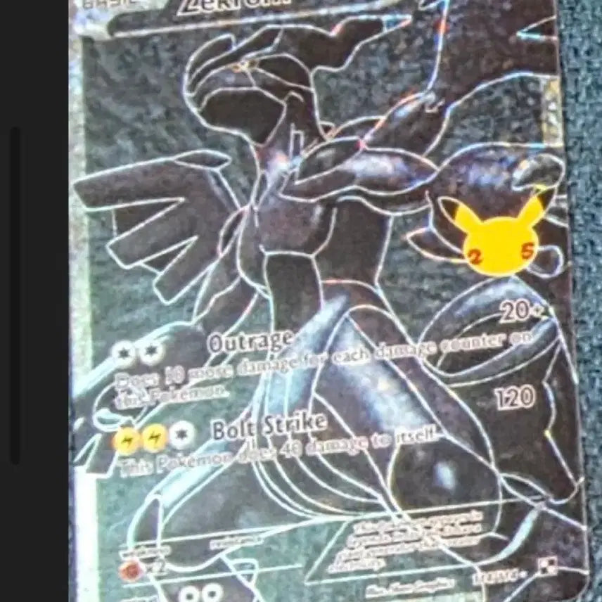 [BUNJANG] Pokémon Zekrom 25th Anniversary Card (US Edition) / 제크로무 미국판 25주년