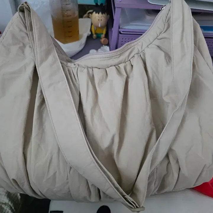 [BUNJANG] Goodtodos Large Shoulder Bag Beige / 굿토드즈 라지 숄더백