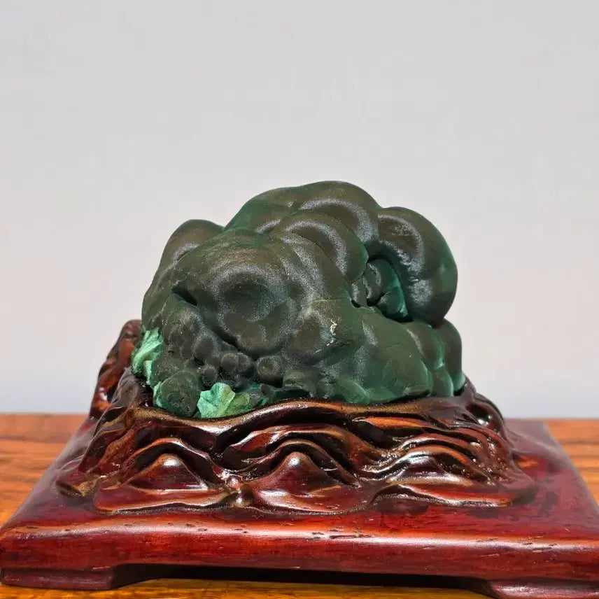 [BUNJANG] Malachite Raw Stone Mineral Suiseki / 26053102 깊은 초록색이 예쁜 말라카이트 원석 광물 수석 팝니다