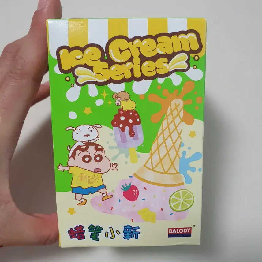 [BUNJANG] Crayon Shin-chan Ice Cream Building Block Figure (Blue) / 짱구 아이스크림 조립 블럭 블루컬러 피규어