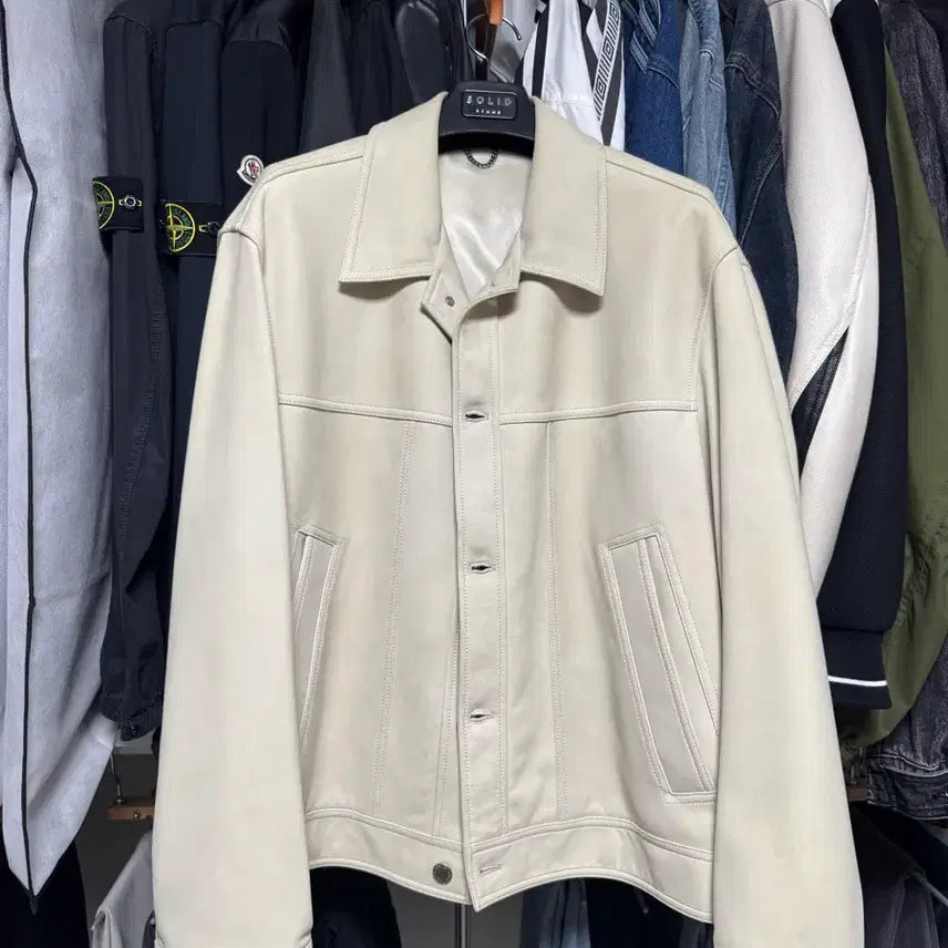 [BUNJANG] Solid Homme Suede Jacket Beige / 명품) 솔리드옴므 스웨이드 자켓 팝니다.
