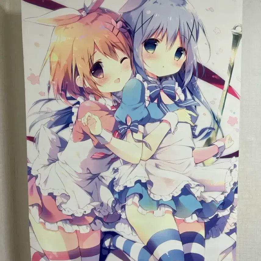 [BUNJANG] Shiratama Is The Order a Rabbit? Cocoa &amp; Chino B2 Tapestry / (급처) [주문토끼] 시라타마 코코아 치노 B2 태피스트리