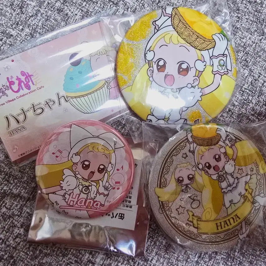 [BUNJANG] Ojamajo Doremi Hanakukukku Can Badge Bundle Set / 꼬마마법사 레미 오자마녀 도레미 하나 캔뱃지 등등 일괄 판매