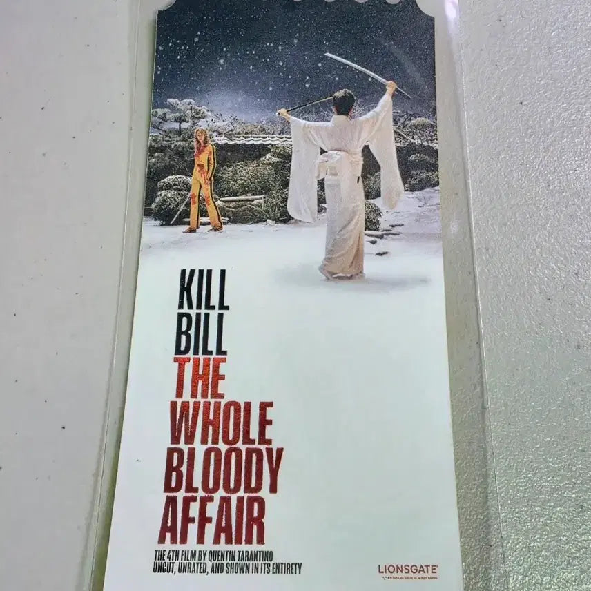 [BUNJANG] Megabox Original Ticket Kill Bill: The Whole Bloody Affair / 메가박스 오리지널 티켓 <킬빌: 더 홀 블러디 어 페어>