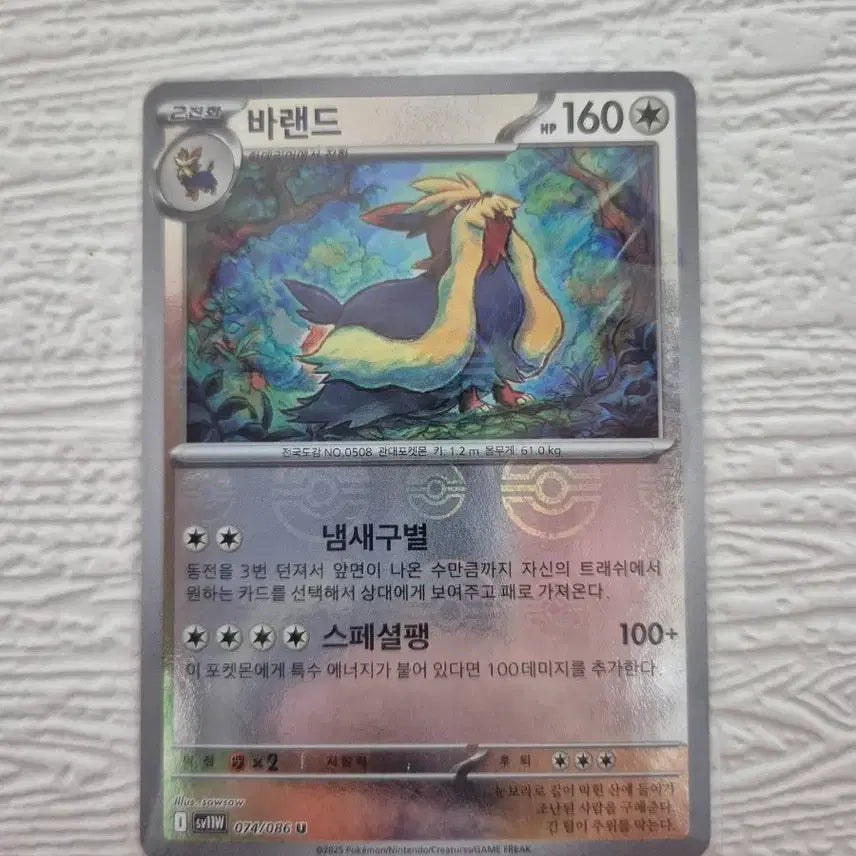 [BUNJANG] Pokemon Card Barand 160 2nd Evolution / 포켓몬 카드 바랜드 160 2진화