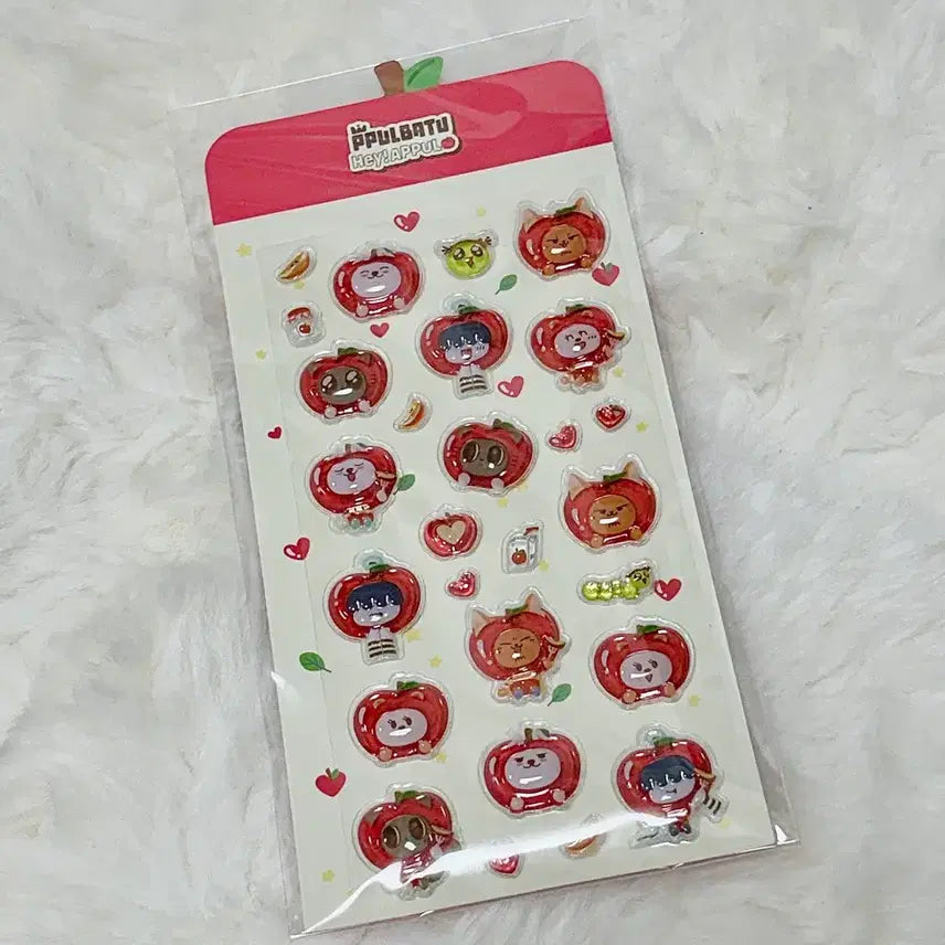 [BUNJANG] Apple Batu 3D Sticker / 애뿔바투 3D 스티커