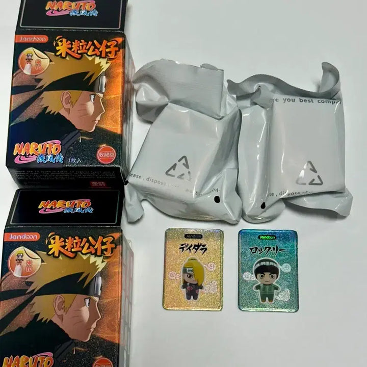 [BUNJANG] Naruto Rice Ball Figures - Deidara &amp; Rock Lee (Set) / 나루토 쌀알 피규어 데이다라 록리