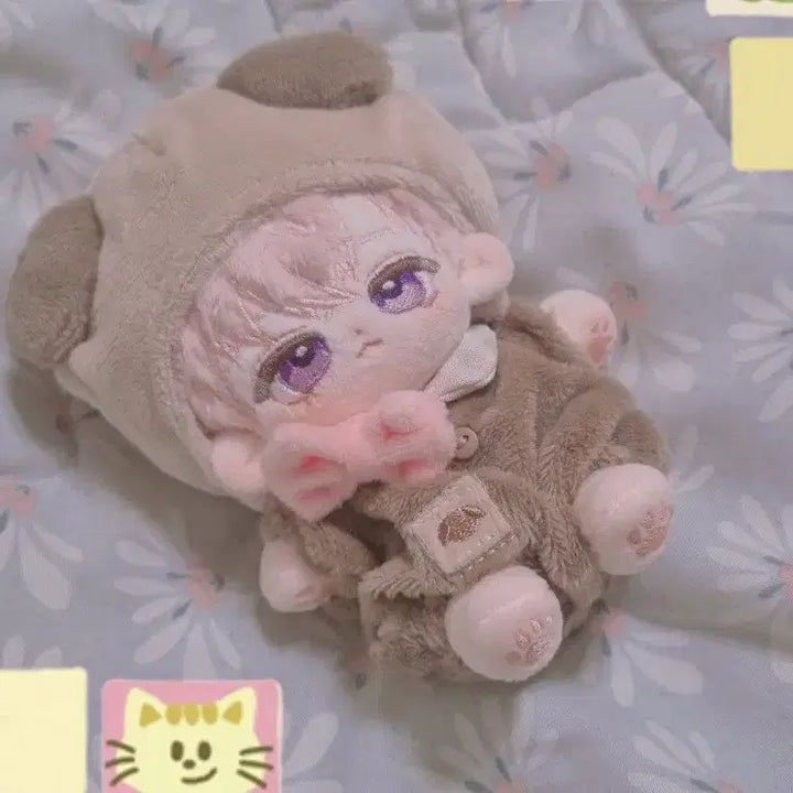 [BUNJANG] 10cm Unbranded Plush Doll (Spring Ganaji) / [급전/택포]무속성 봄가나지 10cm 솜인형+덤) 흰 솜옷