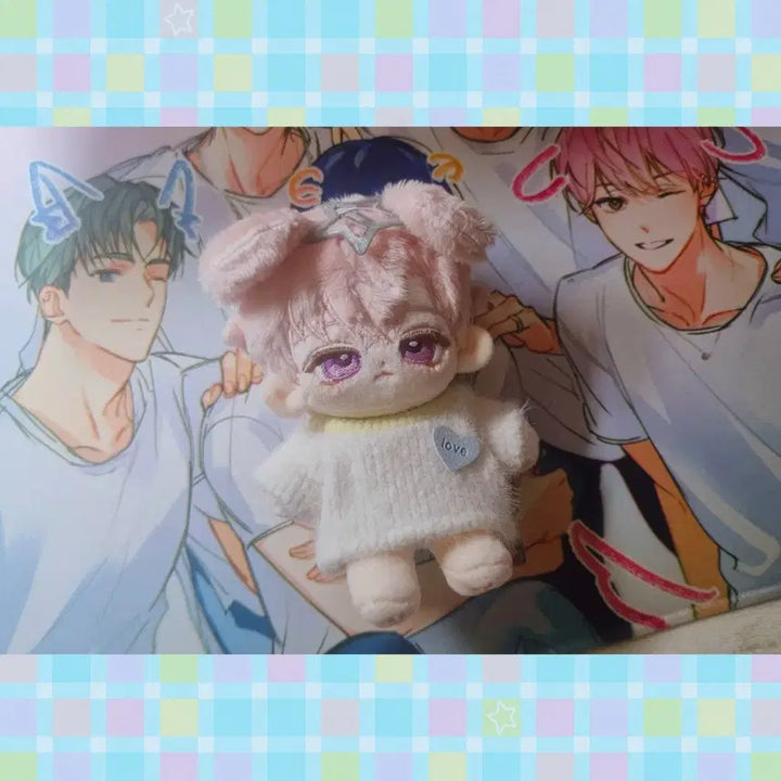 [BUNJANG] 10cm Unbranded Plush Doll (Spring Ganaji) / [급전/택포]무속성 봄가나지 10cm 솜인형+덤) 흰 솜옷