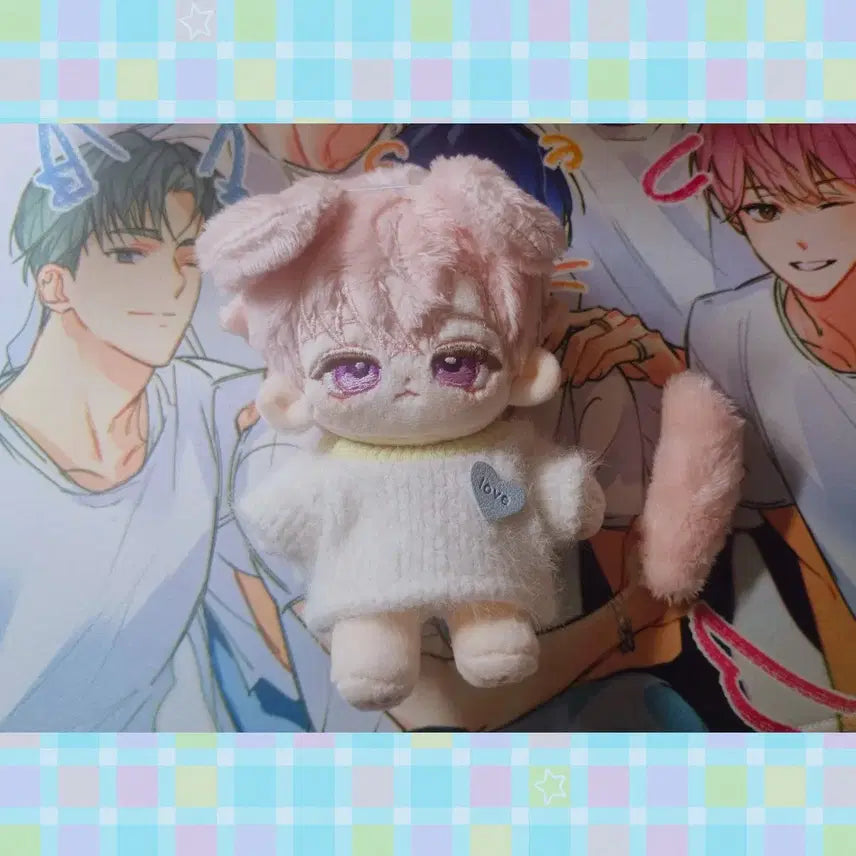 [BUNJANG] 10cm Unbranded Plush Doll (Spring Ganaji) / [급전/택포]무속성 봄가나지 10cm 솜인형+덤) 흰 솜옷