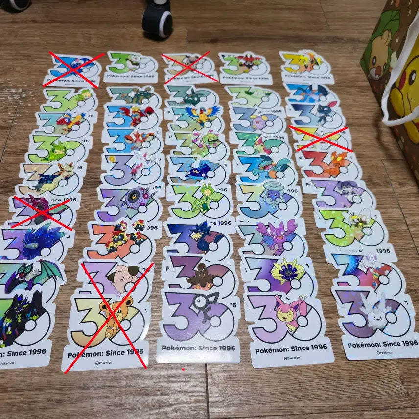 [BUNJANG] Pokemon 30th Anniversary Sticker / 포켓몬 30주년 스티커