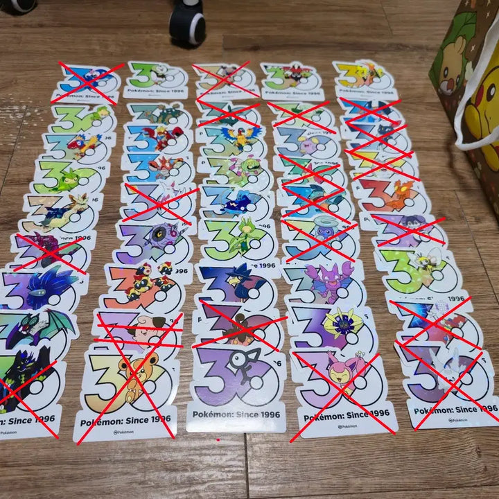 [BUNJANG] Pokemon 30th Anniversary Sticker / 포켓몬 30주년 스티커