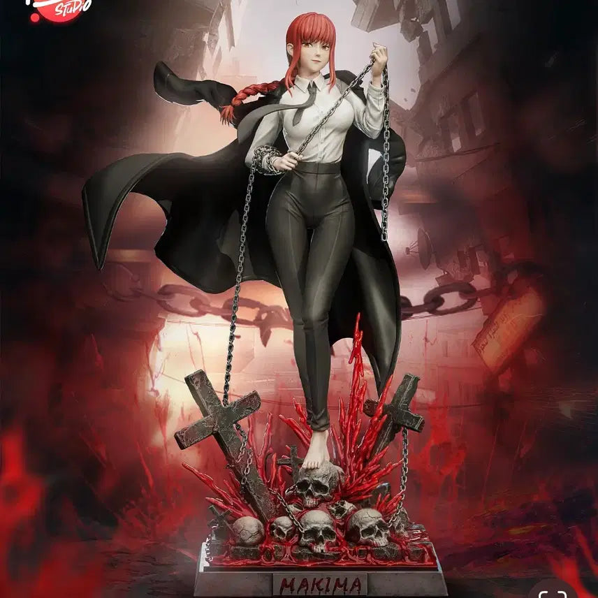[BUNJANG] Chainsaw Man Makima 1/4 Scale Resin Figure / red 마키마 1/4 사이즈 양도합니다. 체인소맨 레진 피규어