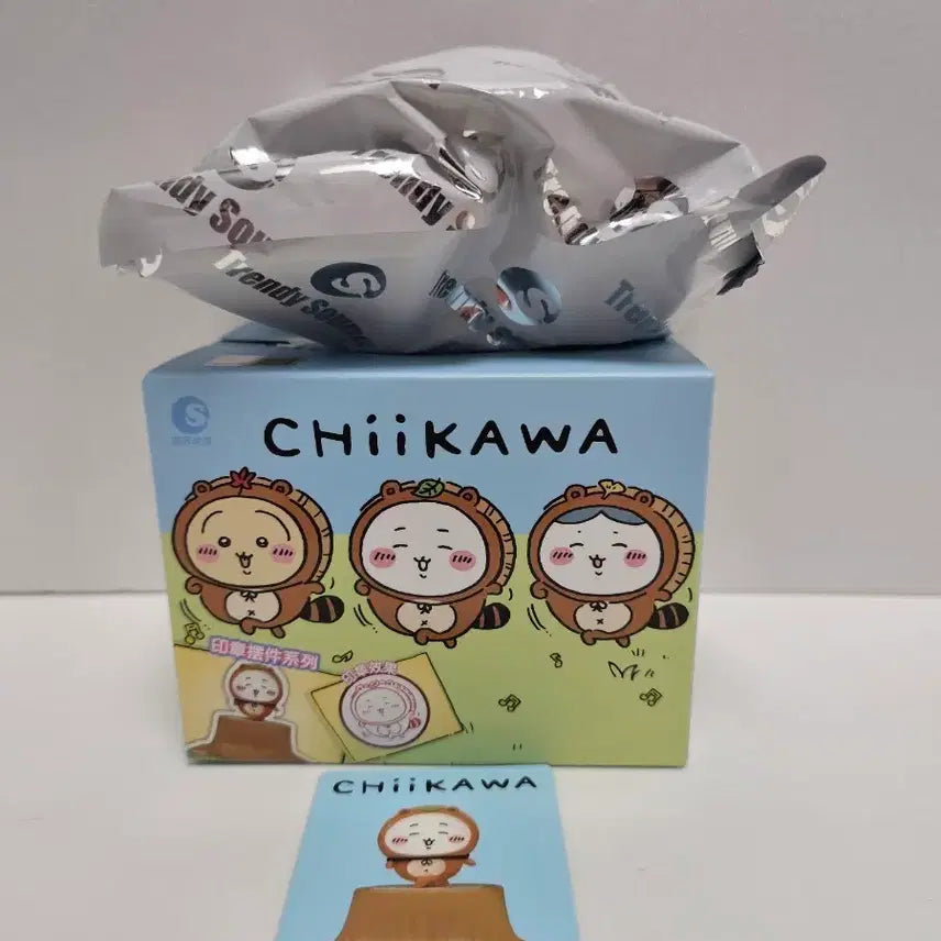 [BUNJANG] Chiikawa Raccoon Figure Stamp / 치이카와 숲속 너구리 피규어 스탬프 도장 치이카와