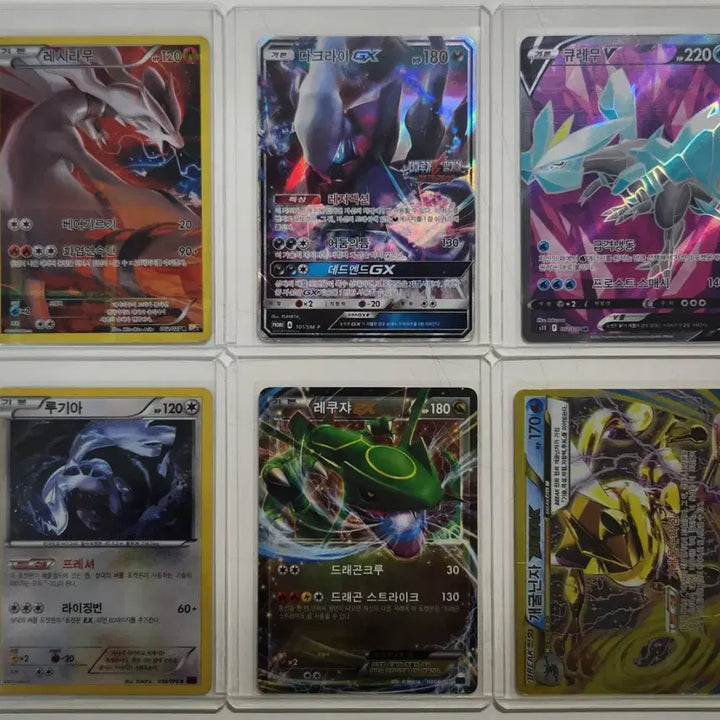 [BUNJANG] Pokemon Cards Bundle Set: Reshiram R, Darkrai GX Promo, Rayquaza EX, and more (6 Cards) / 포켓몬 카드 18장 일괄 판매